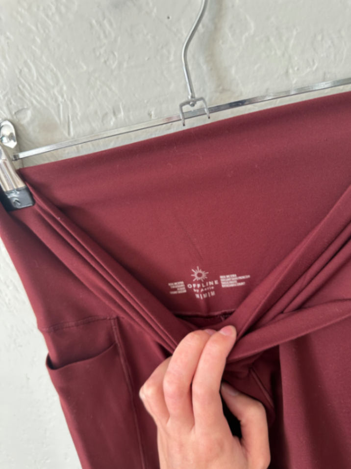 OFFLINE By Aerie Real Me High Waisted Crossover Legging with Pockets thumbnail 5