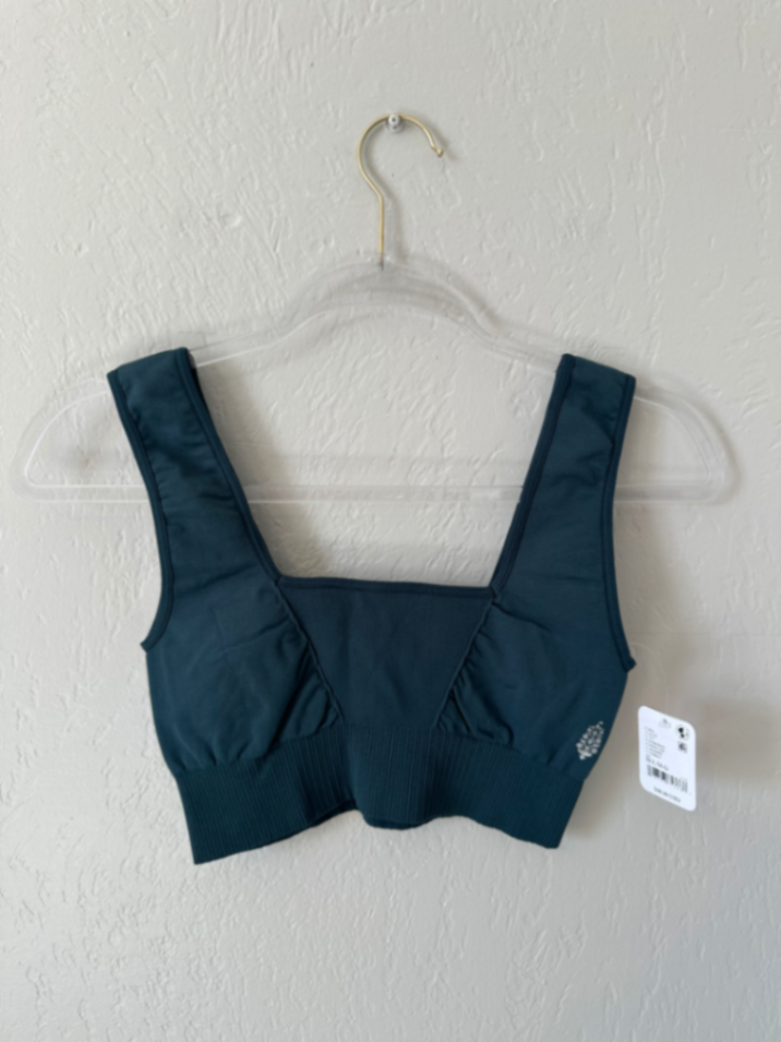 NWT Free People Good Karma Square Neck Bra