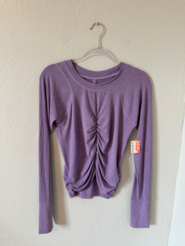 NWT Free People Tempo Ruched Long Sleeve thumbnail 2