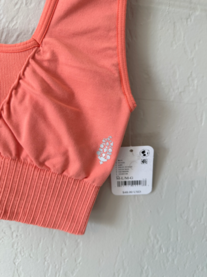 NWT Free People Good Karma Square Neck Bra thumbnail 5
