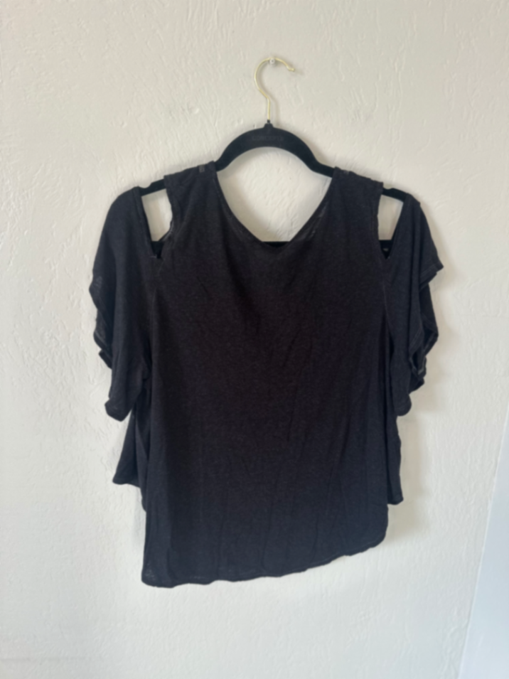 Free People Cold-Shoulder Ruffle Tunic Top thumbnail 3