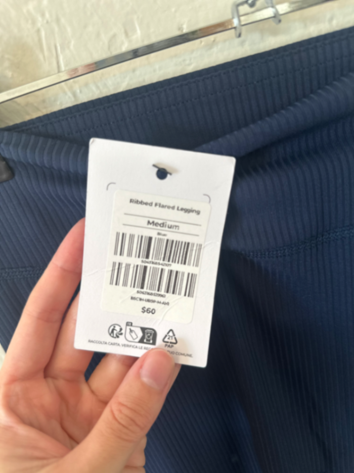 NWT Gymshark Ribbed Flare Leggings thumbnail 6