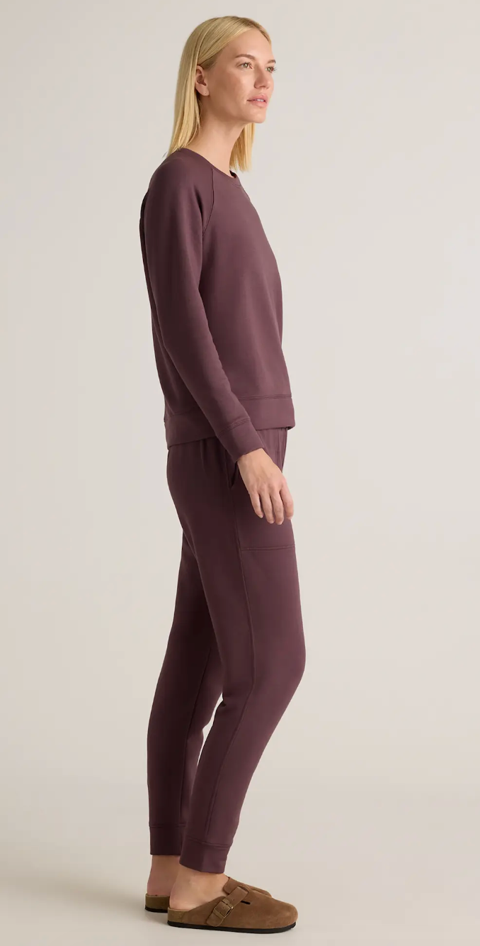 Quince SuperSoft Fleece Joggers and Crew Matching Set thumbnail 2