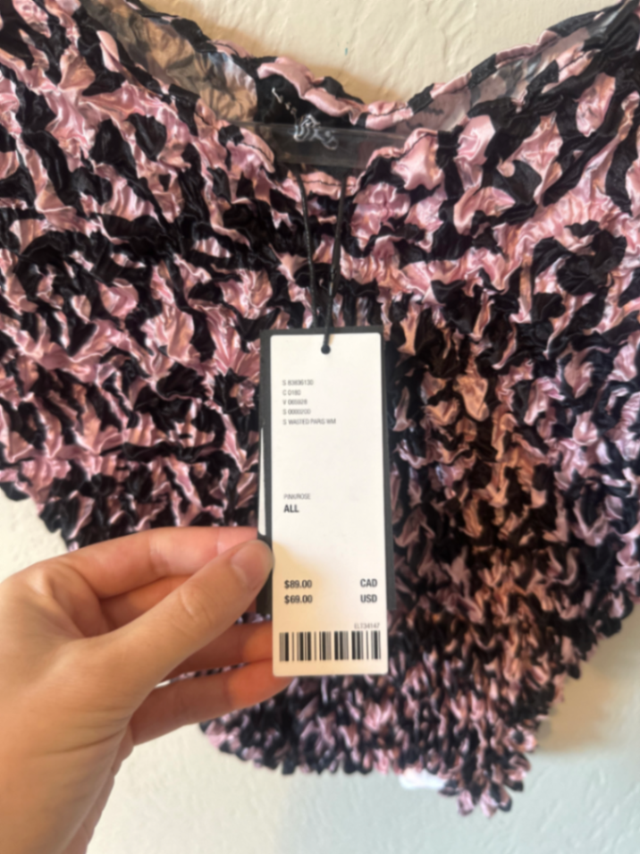 NWT Wasted Paris UO Exclusive Drew Textured Top thumbnail 6