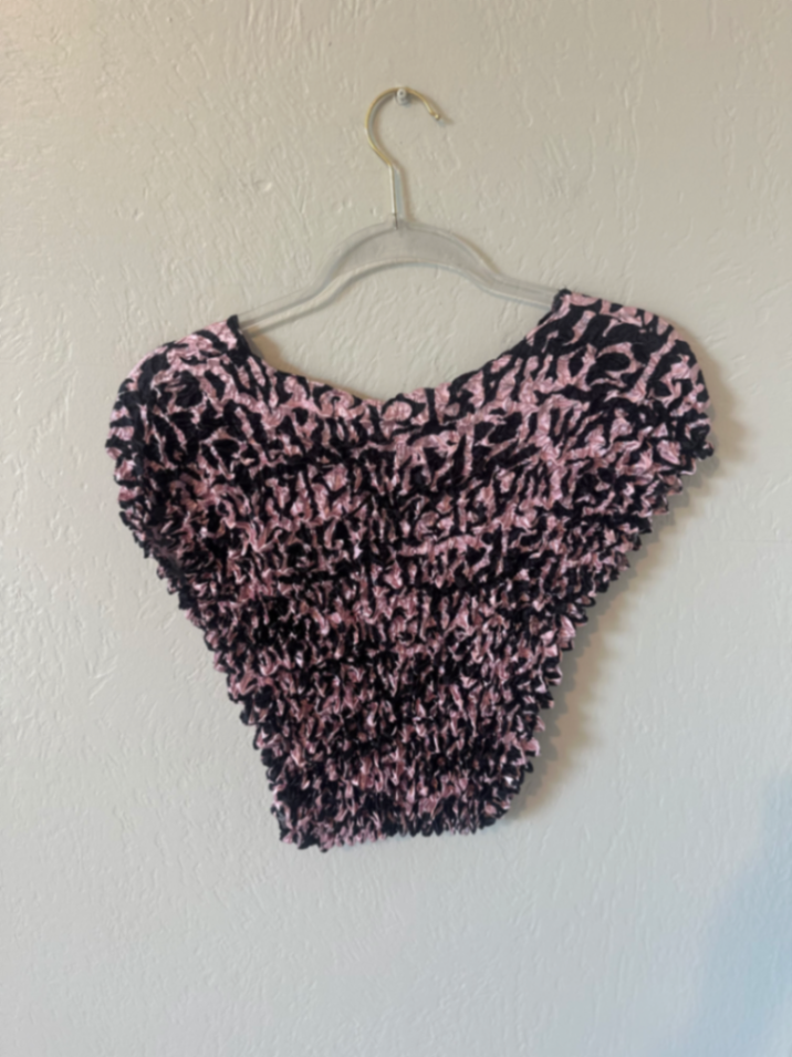 NWT Wasted Paris UO Exclusive Drew Textured Top thumbnail 7