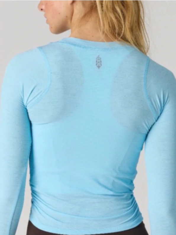 NWT Free People Tempo Ruched Long Sleeve