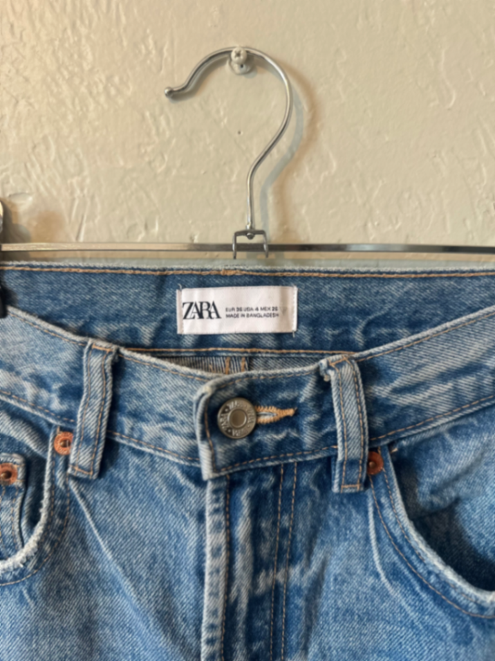 ZARA High-Rise Straight Leg Jeans thumbnail 3