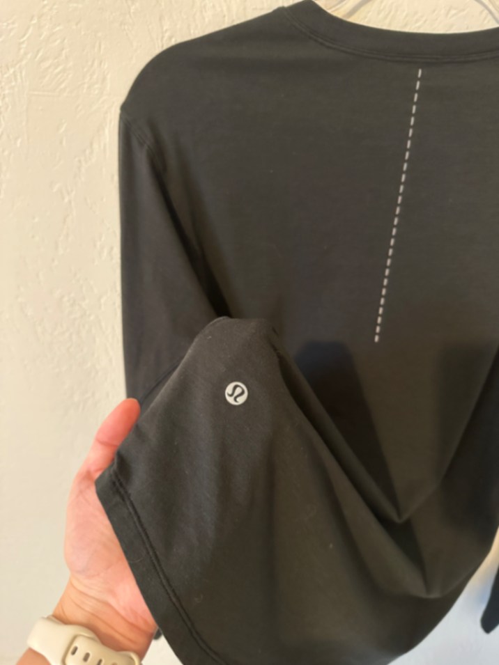 Lululemon Running Long Sleeve in Black  thumbnail 3